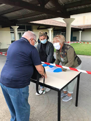 Remise des masques COVID-19