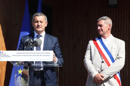 Visite du Ministre Gérald DARMANIN à Simiane-Collongue